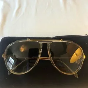 Celine CL40026I 40026I Sunglasses Antique Gold Palladium 20B 62-12-140 Gradient Celine CL40026I - 33W Distressed Silver/Gold Sunglasses at  main image 3